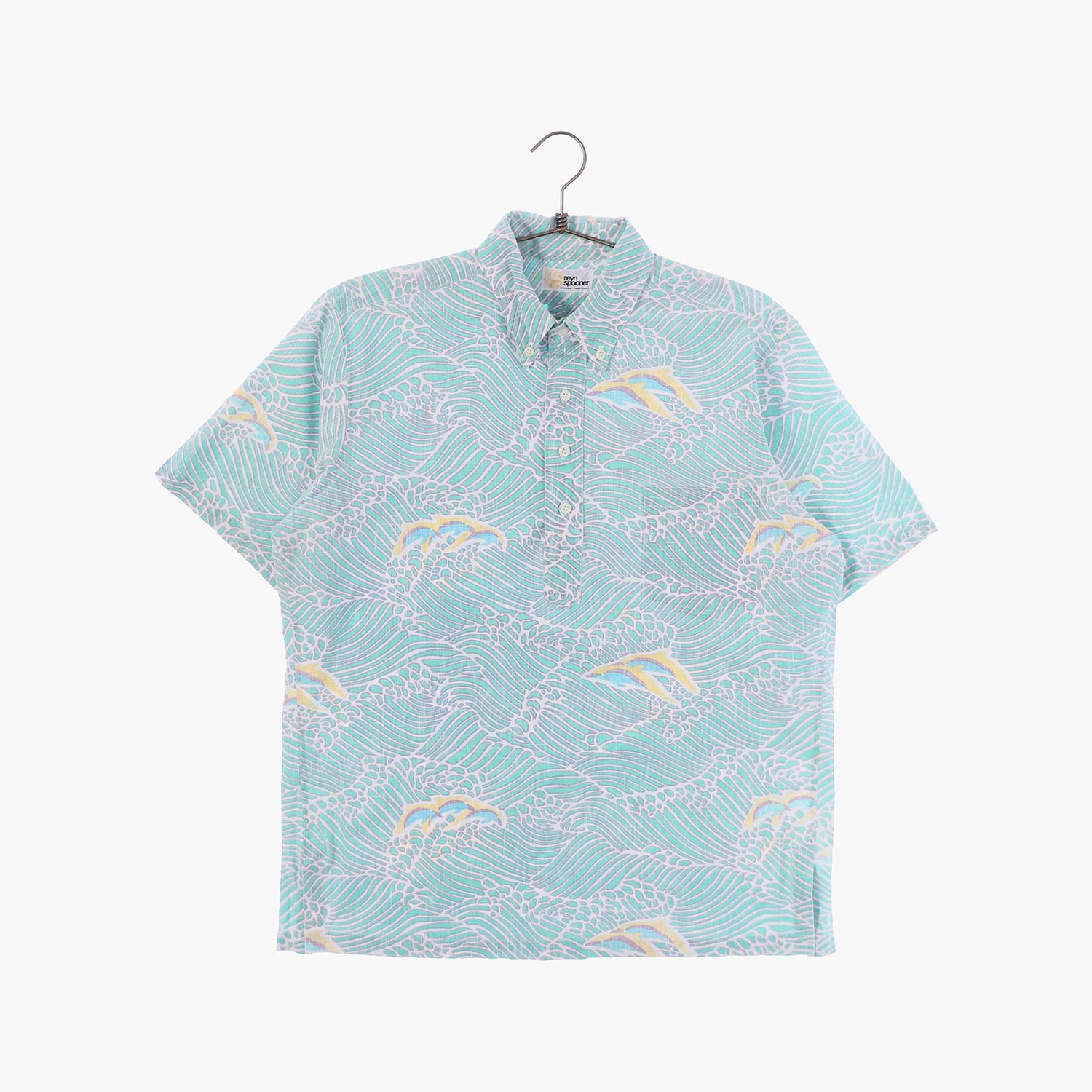 레인 스프너 하와이안 티셔츠 공용 L 빈티지플러스