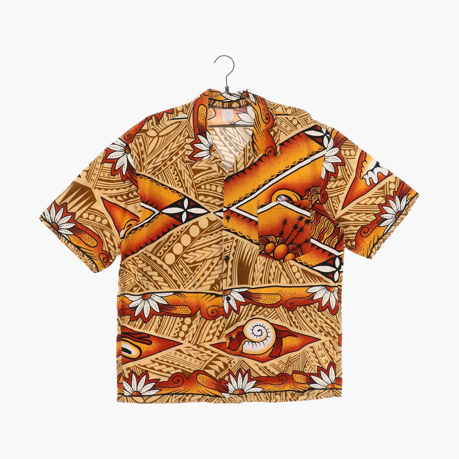 폴리 하와이안 셔츠 남자 2XL 빈티지플러스